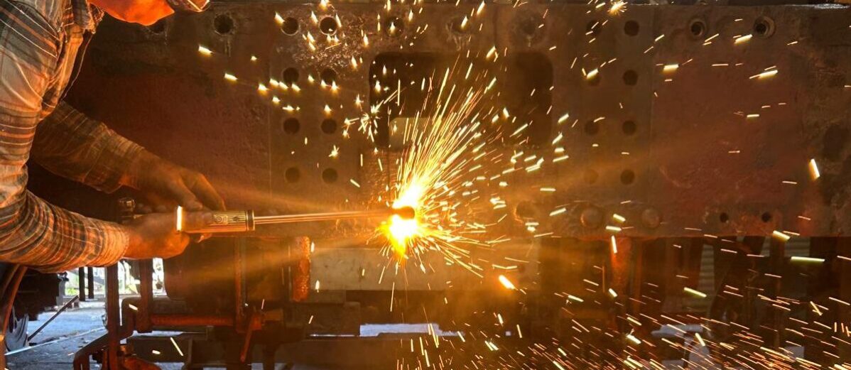 Burning out rivets